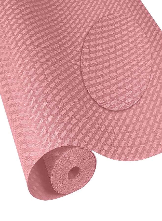 KAYJEN Ethylene Vinyl Acetate Food Grade EVA Anti Slip Washable Matsheet For Fridge, Kitchen, Drawer, Shelf Liner, Table (Peach Crossed Stripe, 45 Cm X 1.5Meter) - Image 2